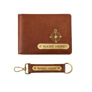 Premium Customized Wallet & Keychain Combo for Men