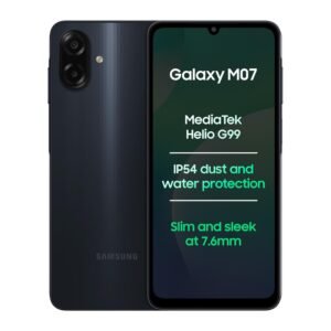 Samsung Galaxy M07 Mobile (Black, 4GB RAM, 64GB Storage) | MediaTek Helio G99