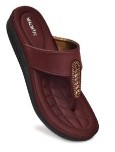 HEALTH FIT EXTRA SOFT Women's Comfortable Memory Foam Doctor Slippers/Flip-Flops| Fashionable Casual & Stylish