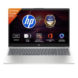HP 15, AMD Ryzen 7 7735HS (16GB DDR5,512GB SSD) FHD, Anti-Glare