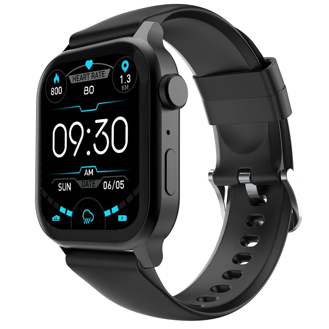 Fire‑Boltt Rise Smart Watch 1.85″ HD Display with Bluetooth Calling, AI Voice Assistant, IP67 Waterproof