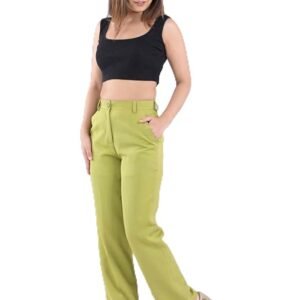 Women’s formal pant in regular fit, crafted with premium fabric for office wear and professional styling.