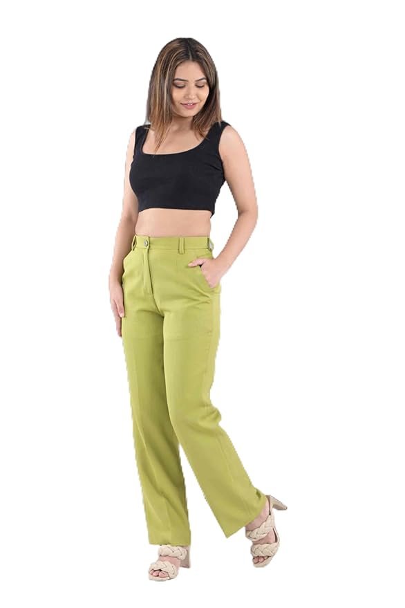 Women’s formal pant in regular fit, crafted with premium fabric for office wear and professional styling.