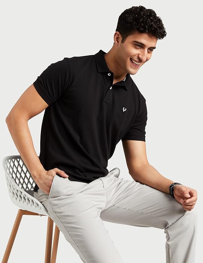 Allen Solly men’s polo t‑shirt, durable stitching and elegant everyday fashion.