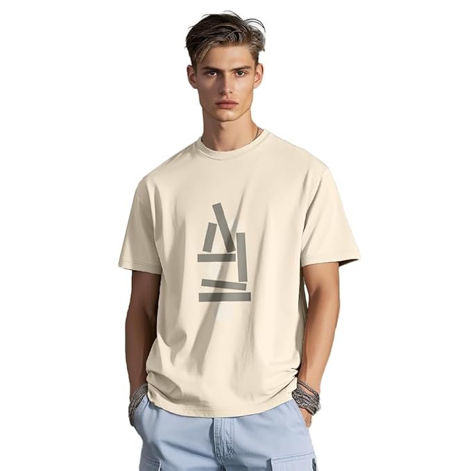 NOBERO Men's Cotton Regular Fit Typography T-Shirt